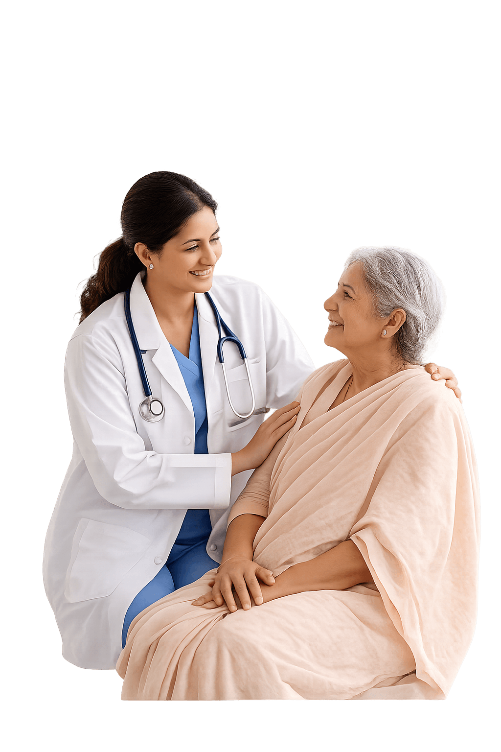 Doctor caring for a patient